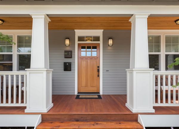 Cost of Wood Porch Construction in New Castle